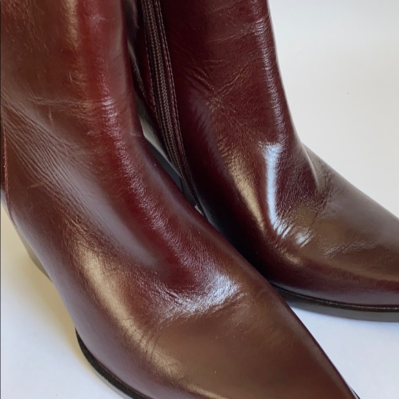 NEW Jeffrey Campbell Flynn Burgundy Boots Size 7 - Picture 16 of 16